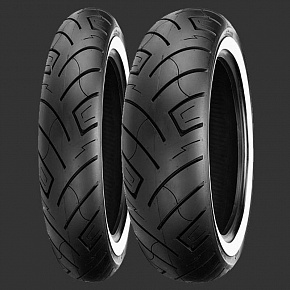 Моторезина SHINKO 150/80-16 71H SR777 front белая полоса HD