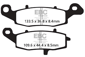 Тормозные колодки EBC FA229HH синтетические