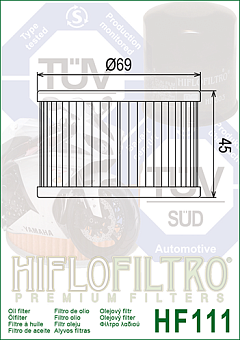 Масл. фильтр HI FLO HF111