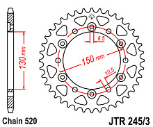 JT Звезда задняя JTR245/3.42