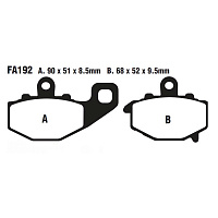 Тормозные колодки EBC FA192 органические
