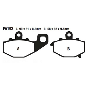 Тормозные колодки EBC FA192 органические
