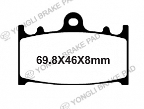 Тормозные колодки Yongli YL-F120(FDB574P)