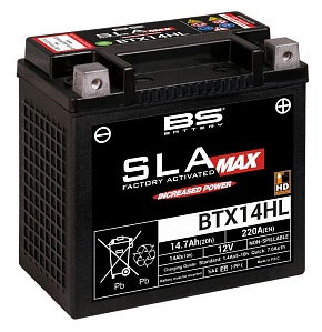 BS-BATTERY Аккумулятор BTX14HL-BS усил HD 220ампер