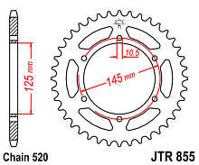 JT Звезда задняя JTR855.47