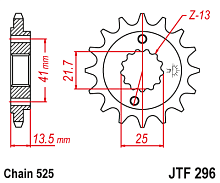 JT Звезда передняя JTF296.15