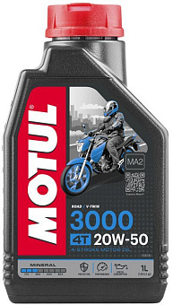 MOTUL Масло 3000 4T 20W50 4л минеральное