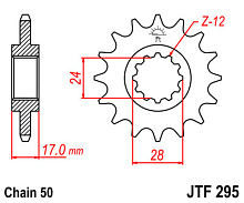 JT Звезда передняя JTF295.15