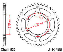 JT Звезда задняя JTR486,42