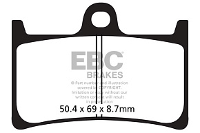 Тормозные колодки EBC FA252HH синтетические