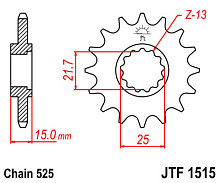 JT Звезда передняя JTF1515.15