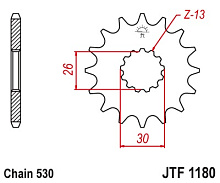 JT Звезда передняя JTF1180.17