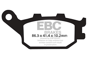 Тормозные колодки EBC FA174HH синтетические