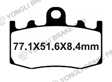 Тормозные колодки Yongli YL-F023(FDB2125P)