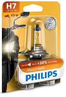 PHILIPS лампа VISION MOTO +30% 12V H7 55W PX26d