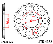 JT Звезда задняя JTR1332.42