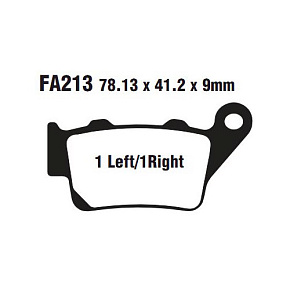 Тормозные колодки EBC FA213 органические