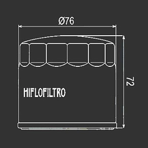 Масл. фильтр HI FLO HF153 (H301)