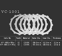Vesrah фрикционные диски VC1001 CB400SF