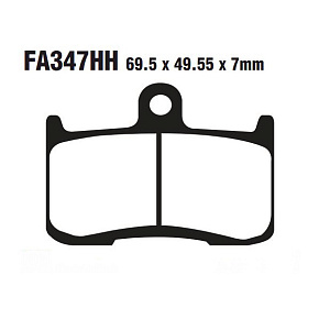 Тормозные колодки EBC FA347HH синтетические