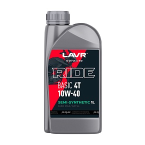 LAVR MOTO RIDE BASIC 4T 10W40 SL 1л