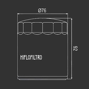 Масл. фильтр HI FLO HF170C