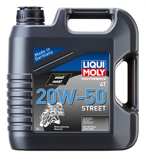 LIQUI MOLY Motorbike 4T Street 20W-50 SL; MA-2 минеральное 4л