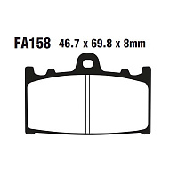 Тормозные колодки EBC FA158 органические