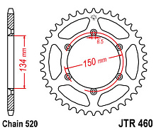 JT Звезда задняя JTR460.43