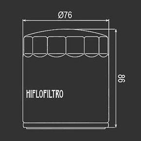 Масл. фильтр HI FLO HF174C