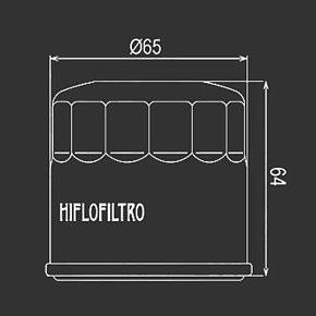 Масл. фильтр HI FLO HF204